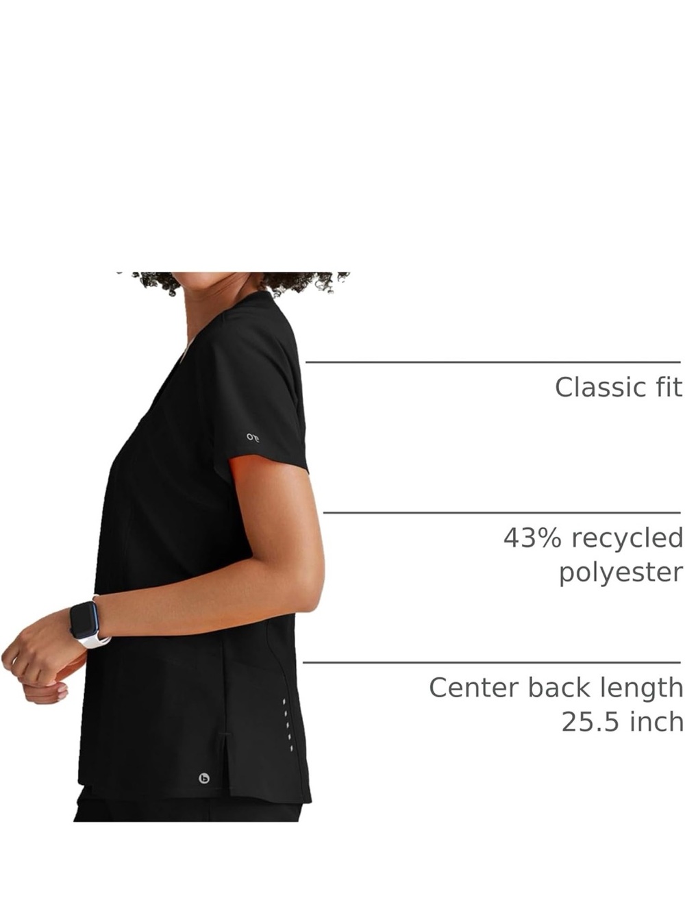 Barco One Black Scrubs Set - Picture 2 of 5
